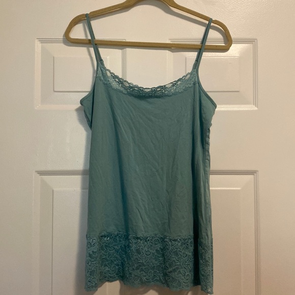 LOFT Cardigan and Cami Set - Aqua and Olive Floral - Picture 2 of 13